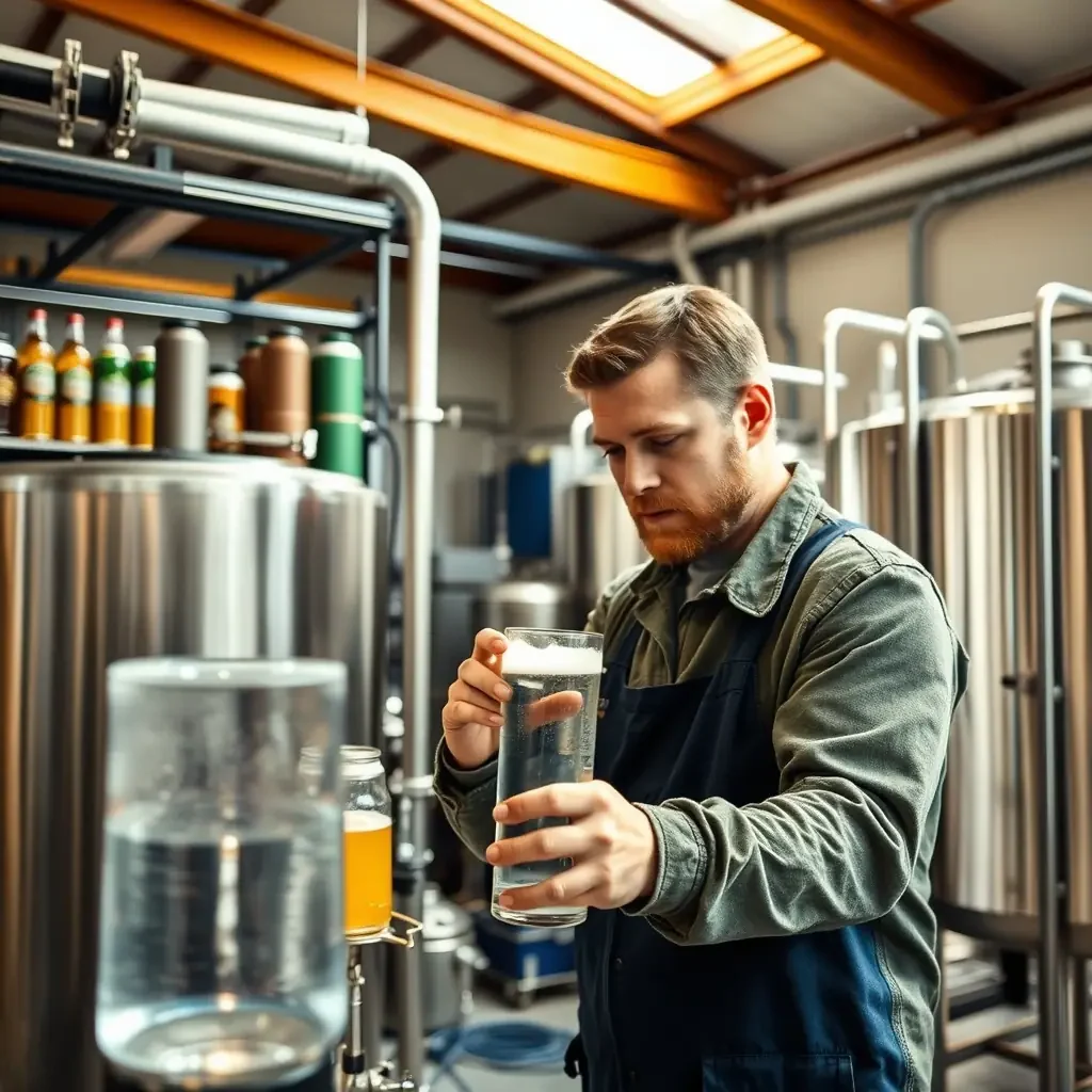 El agua constituye aproximadamente hasta el 90% de la cerveza.